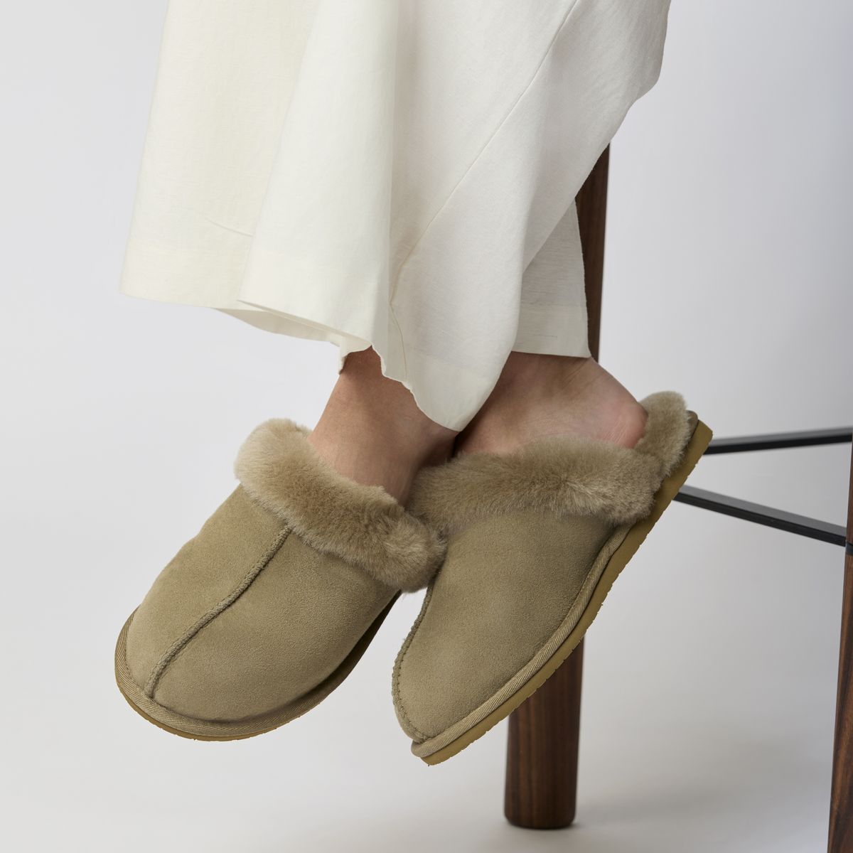 Hjemmesko uden hælkappe Sort