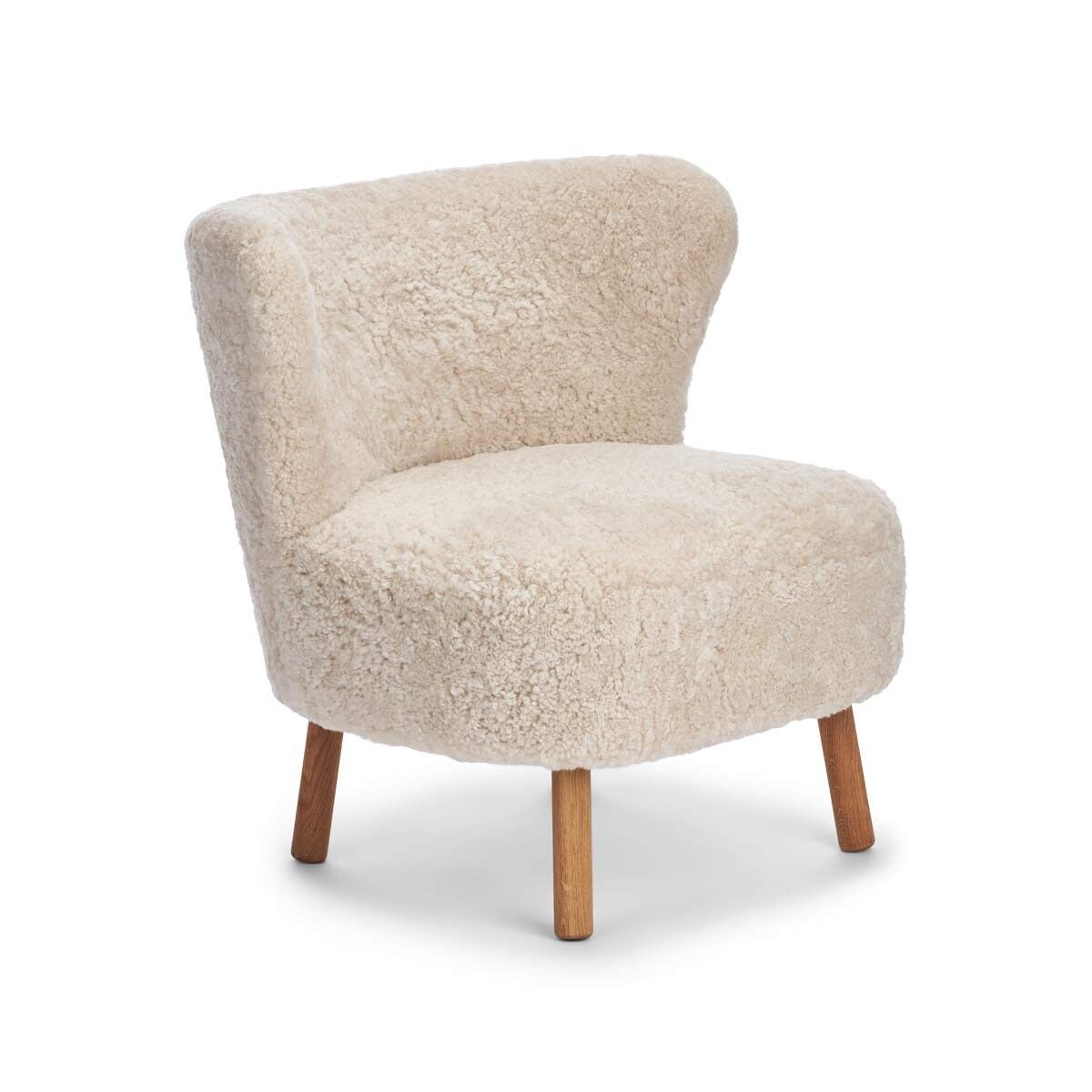 Emil Lounge Chair | Korthåret Pearl