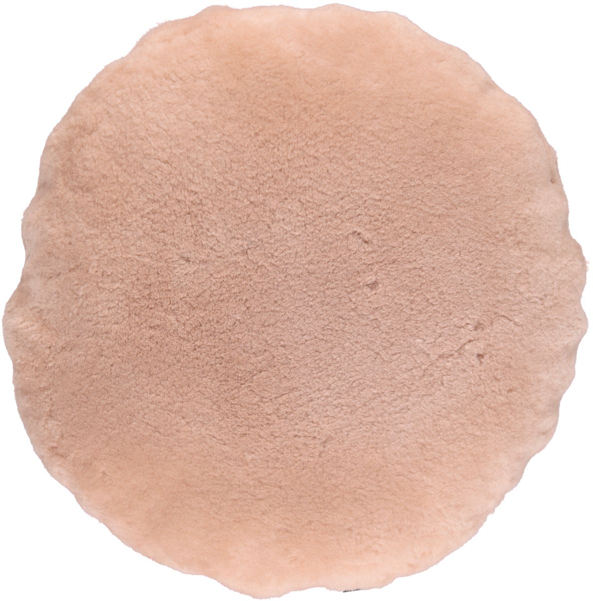 Lammeskindspude | Velvet | Moccasin | Dobbeltsidet | Ø45 cm & Ø62 cm Vintage Rosa