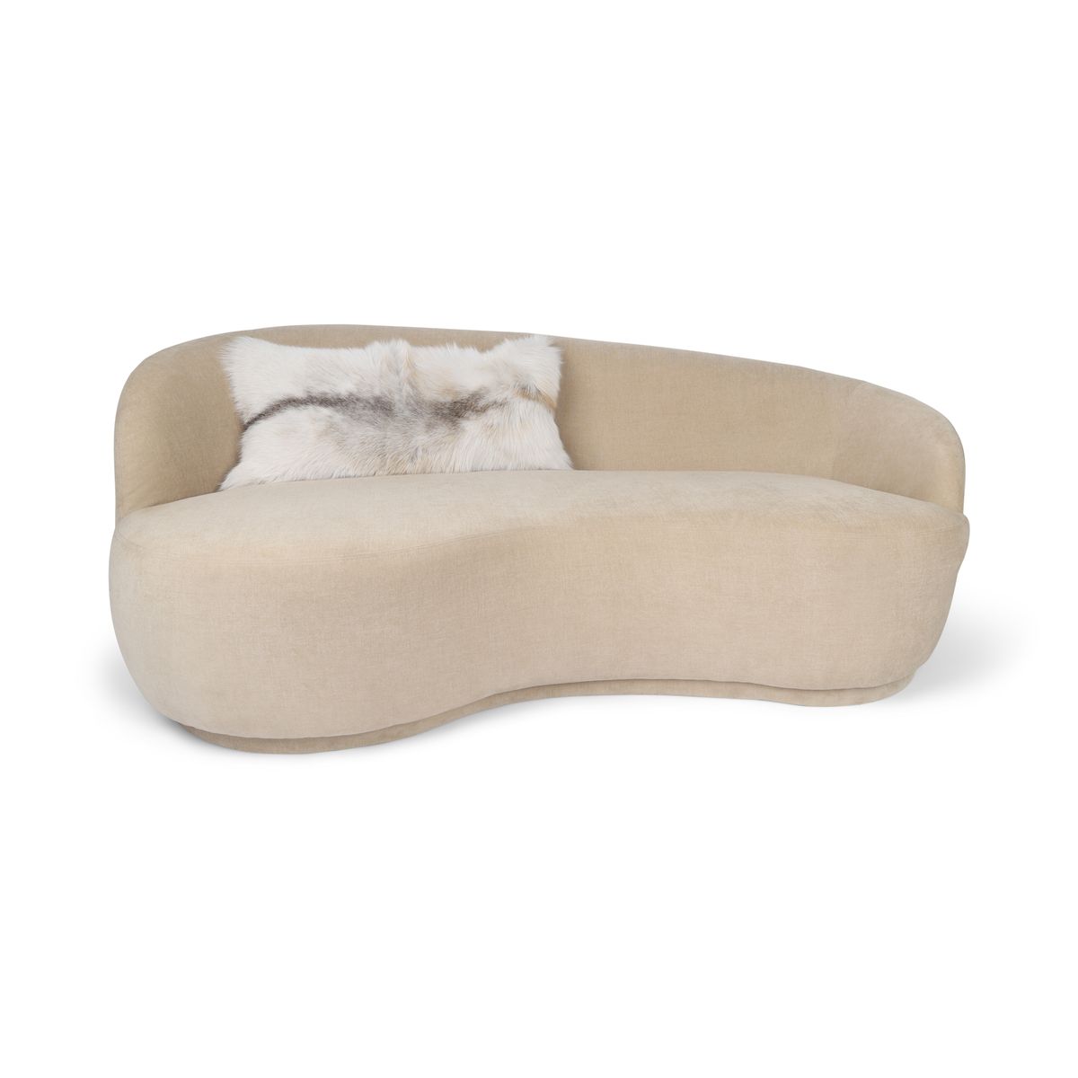 Premium Rævepude | Cashmere Bagside | Norge | Arctic Marble | 35 x 70 cm