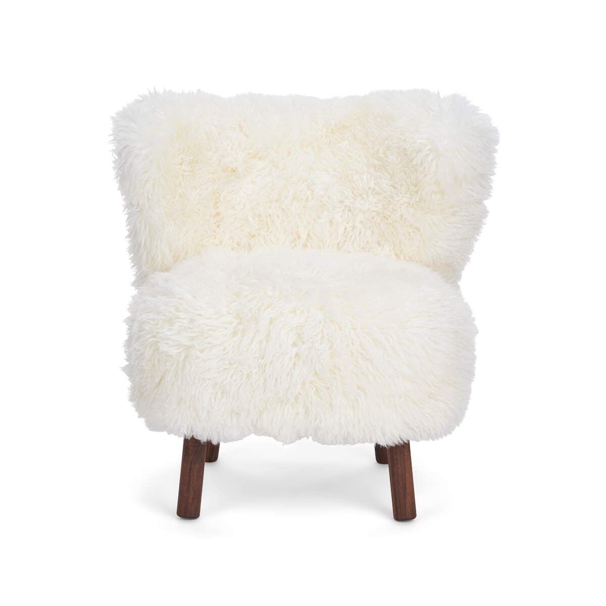 Emily Lounge Chair | Langhåret Snehvid