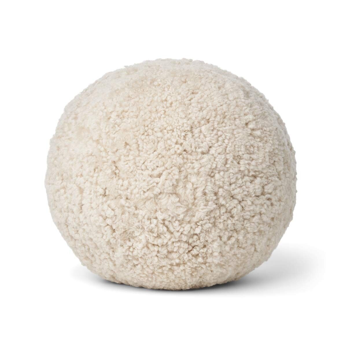 Angelite pude | Korthåret | New Zealand | Ø25/30/35 cm Beige
