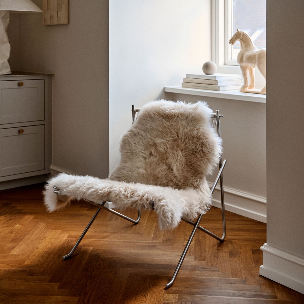 Lammeskind | Langhåret | New Zealand | 115x60 cm Lilla