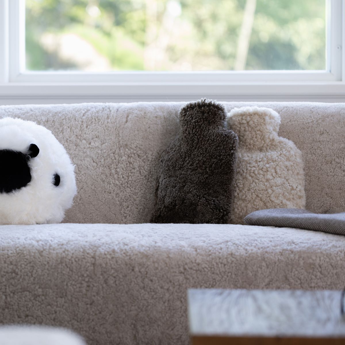 Varmedunk | Korthåret | New Zealand | 37x27 cm Koksgrå