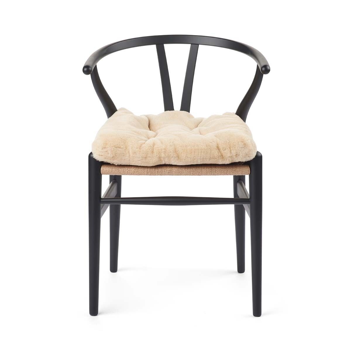 Sædehynde m/fyld | Moccassin | New Zealand | 45x45 cm Naturlig