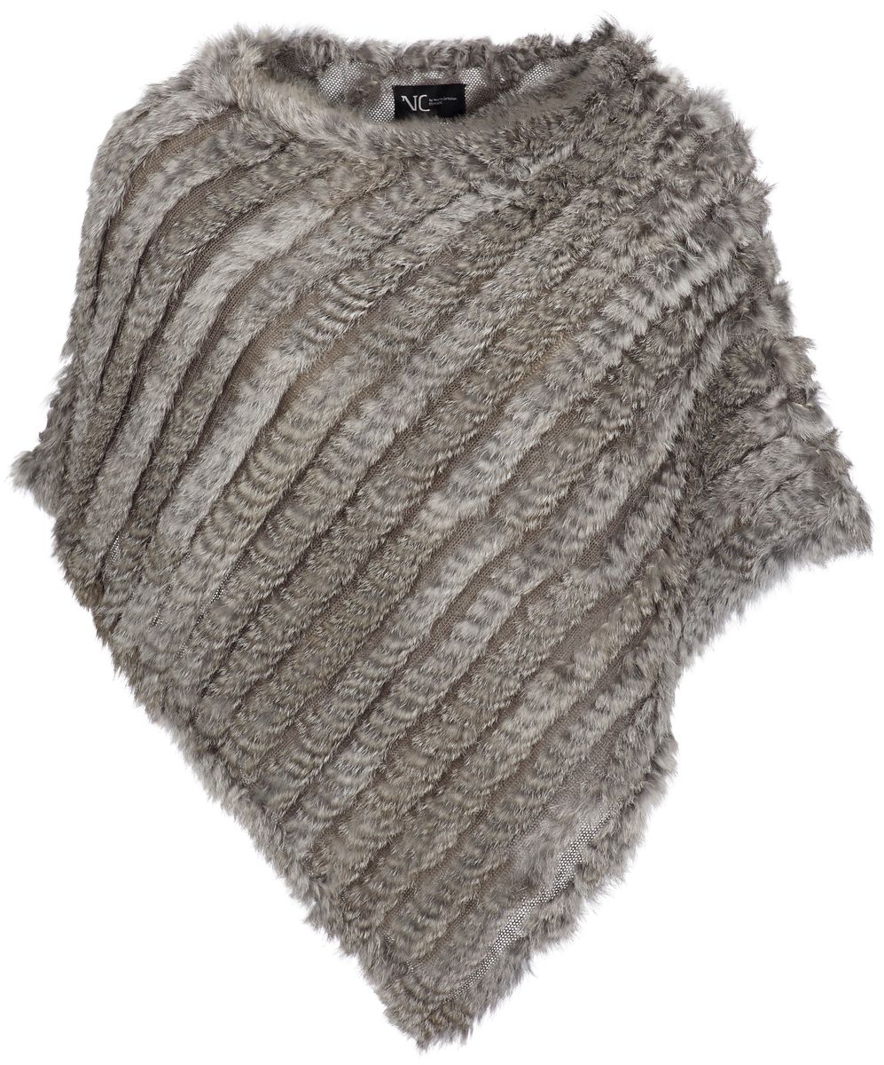 Molly poncho Naturgrå
