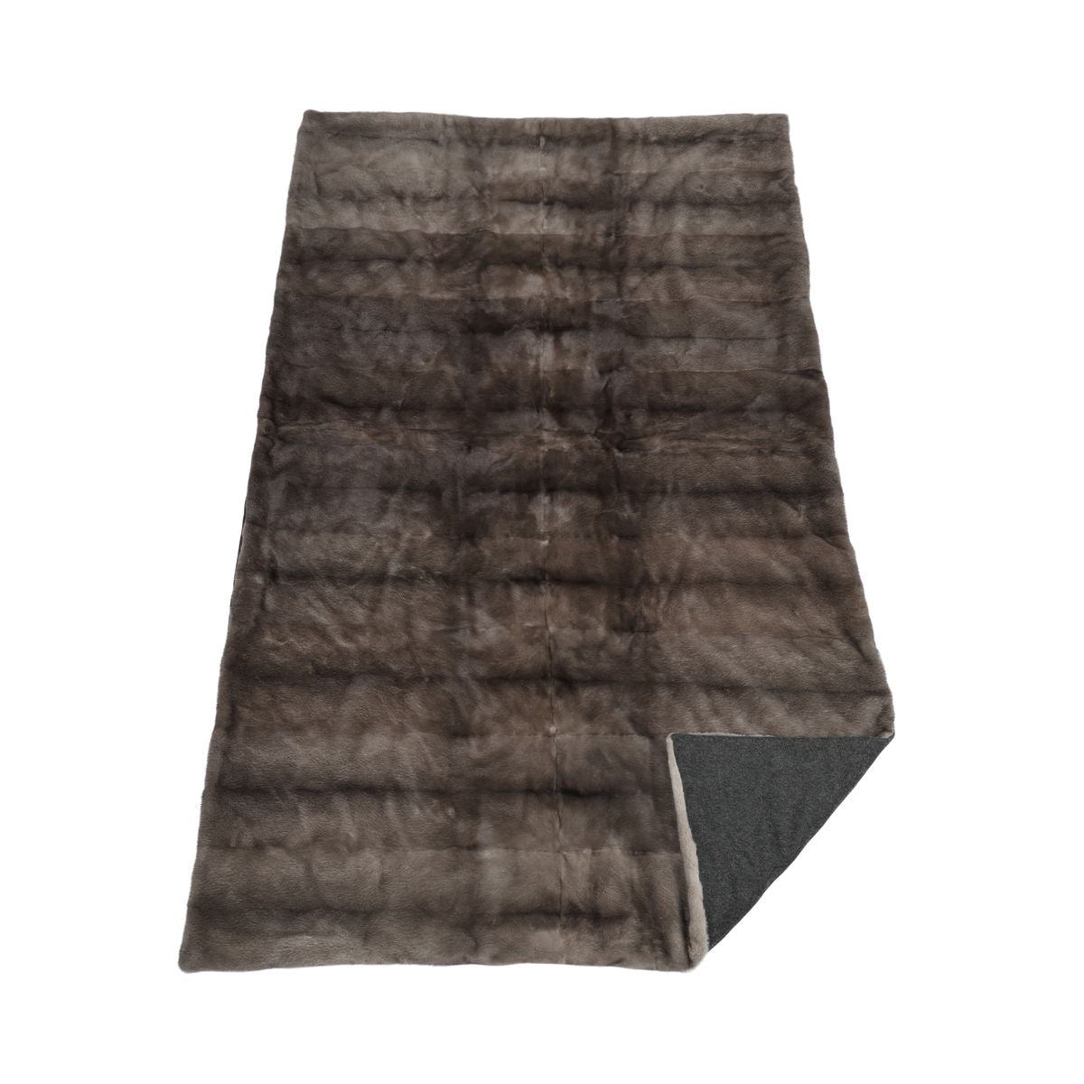 Minkplaid | Bagside af kashmir | Blue Irish | 130x212 cm