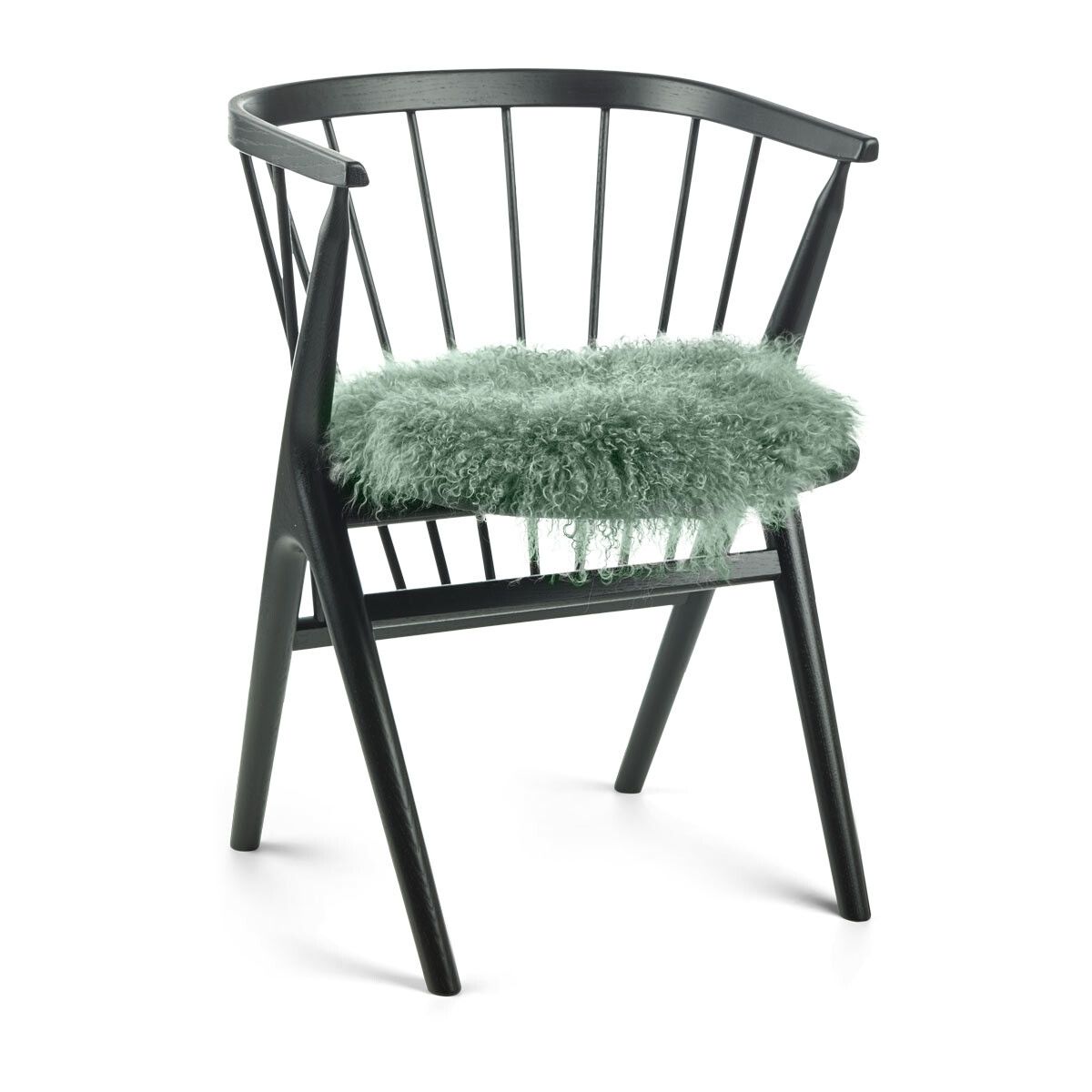 Sædehynde | Krøllet | Tibet | Ø38 cm Mynte