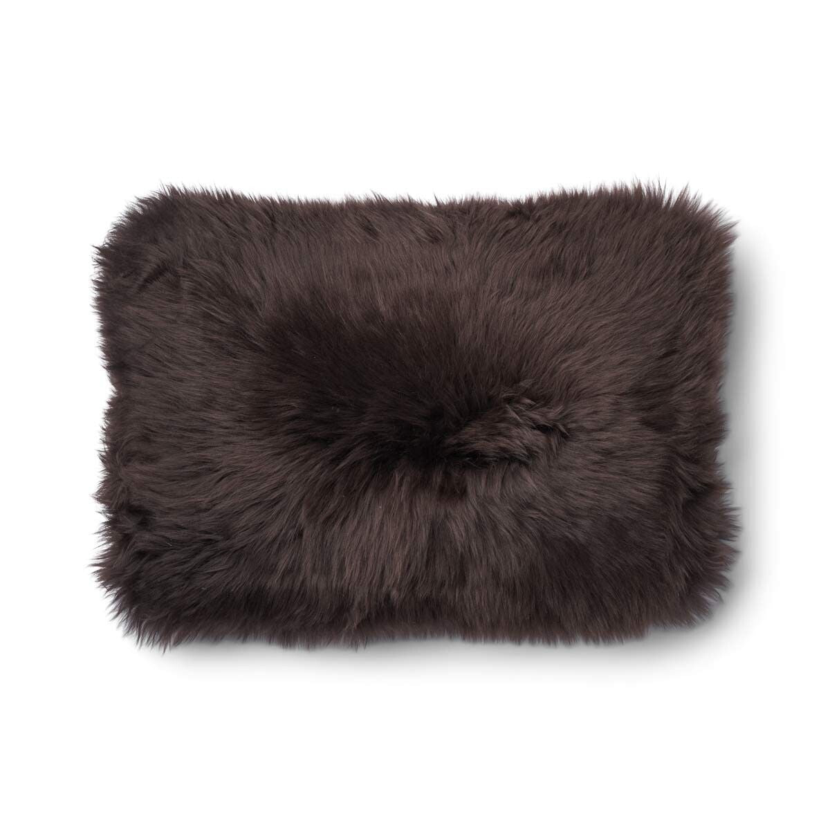 Classic Collection | Uldpude | Langhåret | 52x52 cm | 34x52 cm Brun/Chokolade