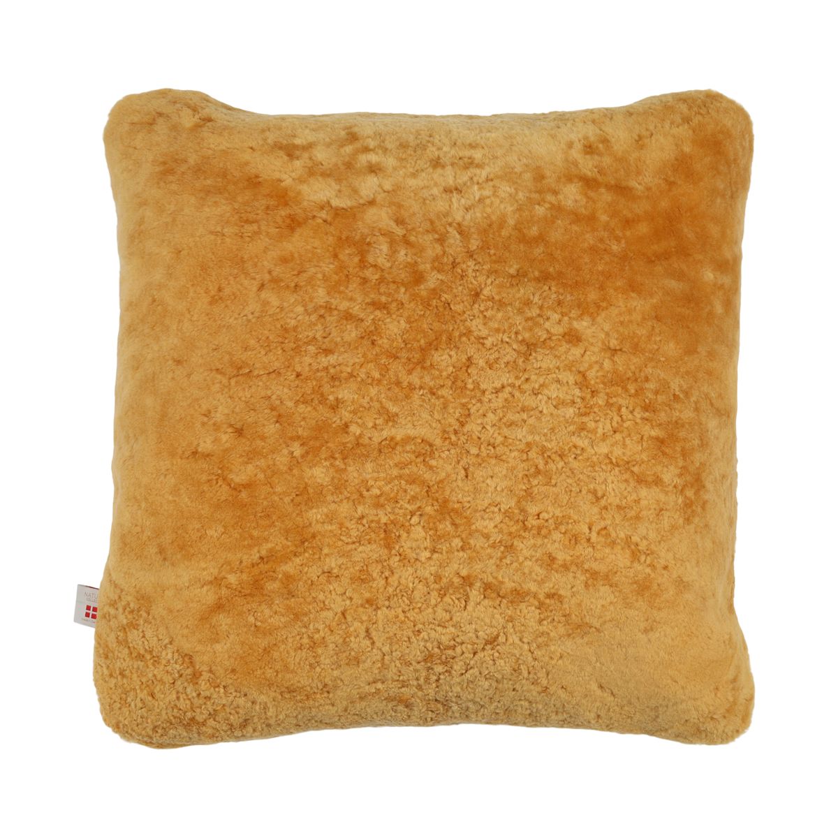 Premium Lammeskindspude | Korthåret | New Zealand | Dobbeltsidet Sennepsgul