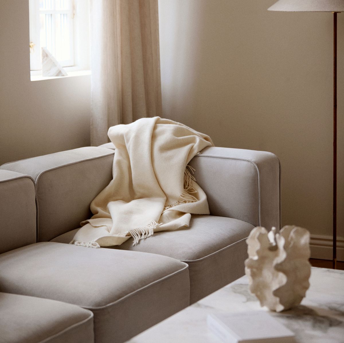 Julia uldtæppe | 50% alpakauld, 50% lammeuld Mørk Brun