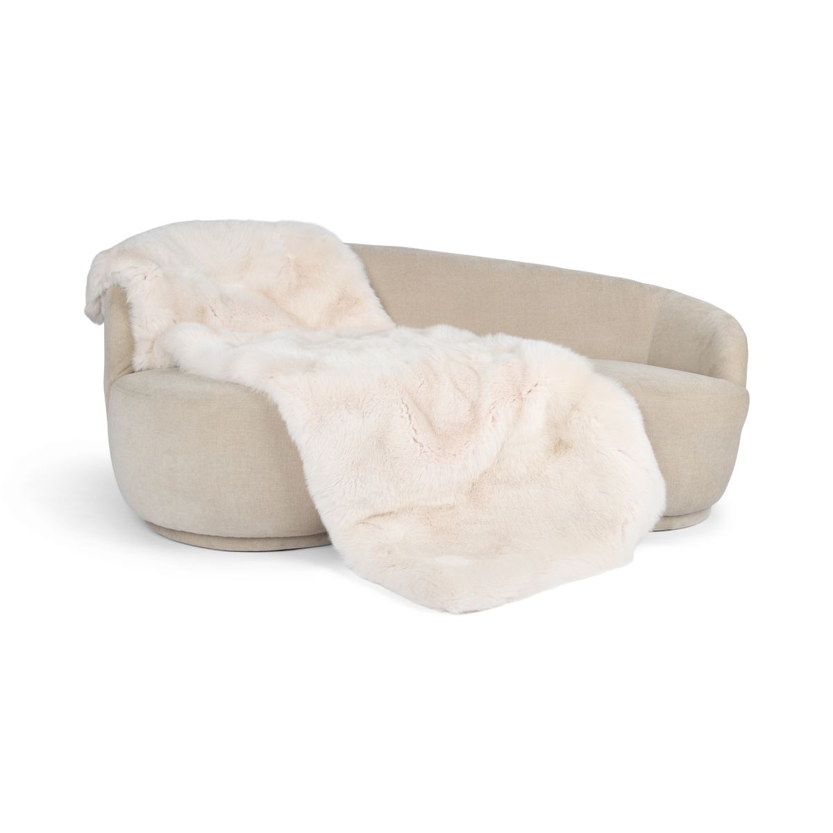 Premium tæppe af ræv | Bagside af kashmir | Light Pink | 200x80 cm