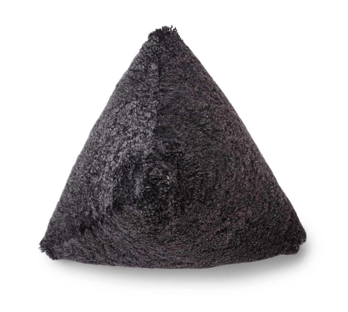 Hematite pude | Korthåret | New Zealand | 35x35x35 cm Antracitgrå