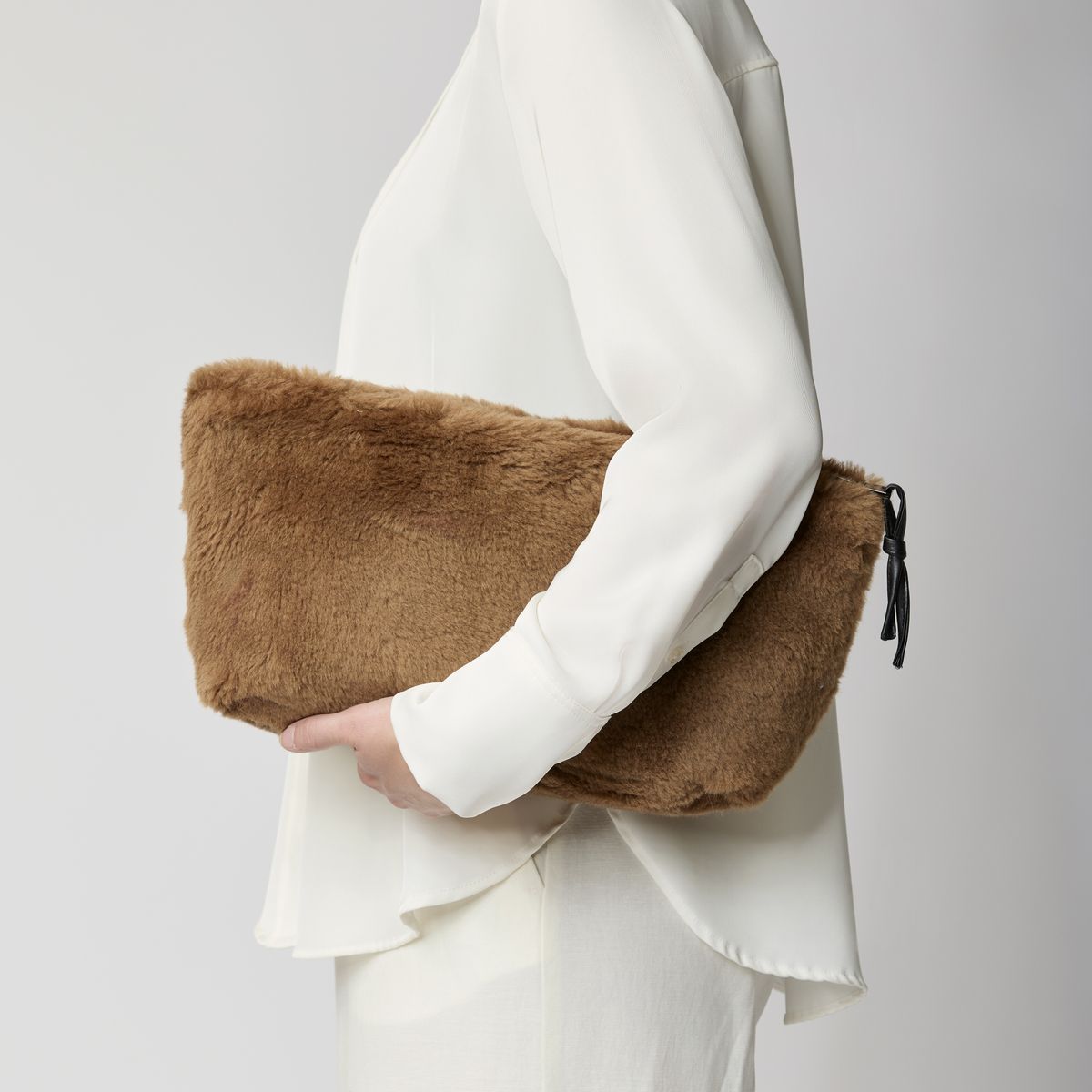 Maxi Havana Clutch Læderbrun