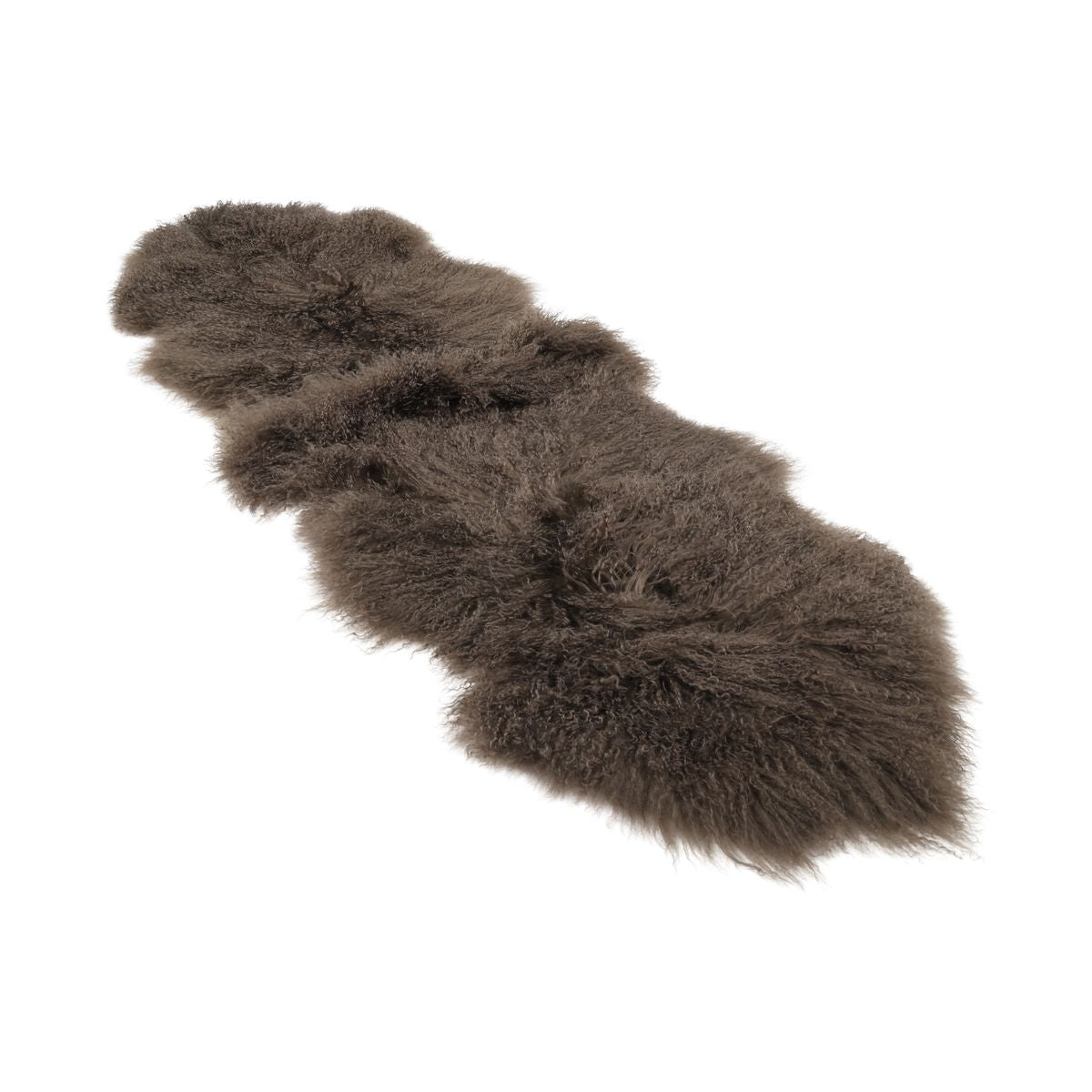 Dobbelt lammeskind | Tibet | 150x55 cm Taupe