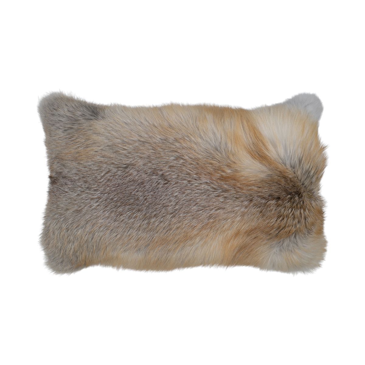 Premium rævepude | Kashmirbagside | Norge | Golden Island Fox | 40x66 cm
