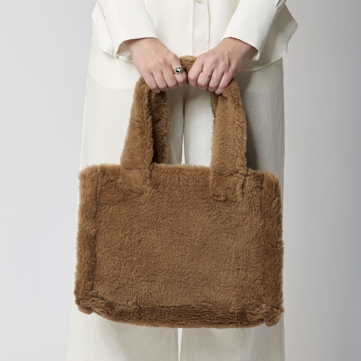 Mini Glory Shopper Læderbrun
