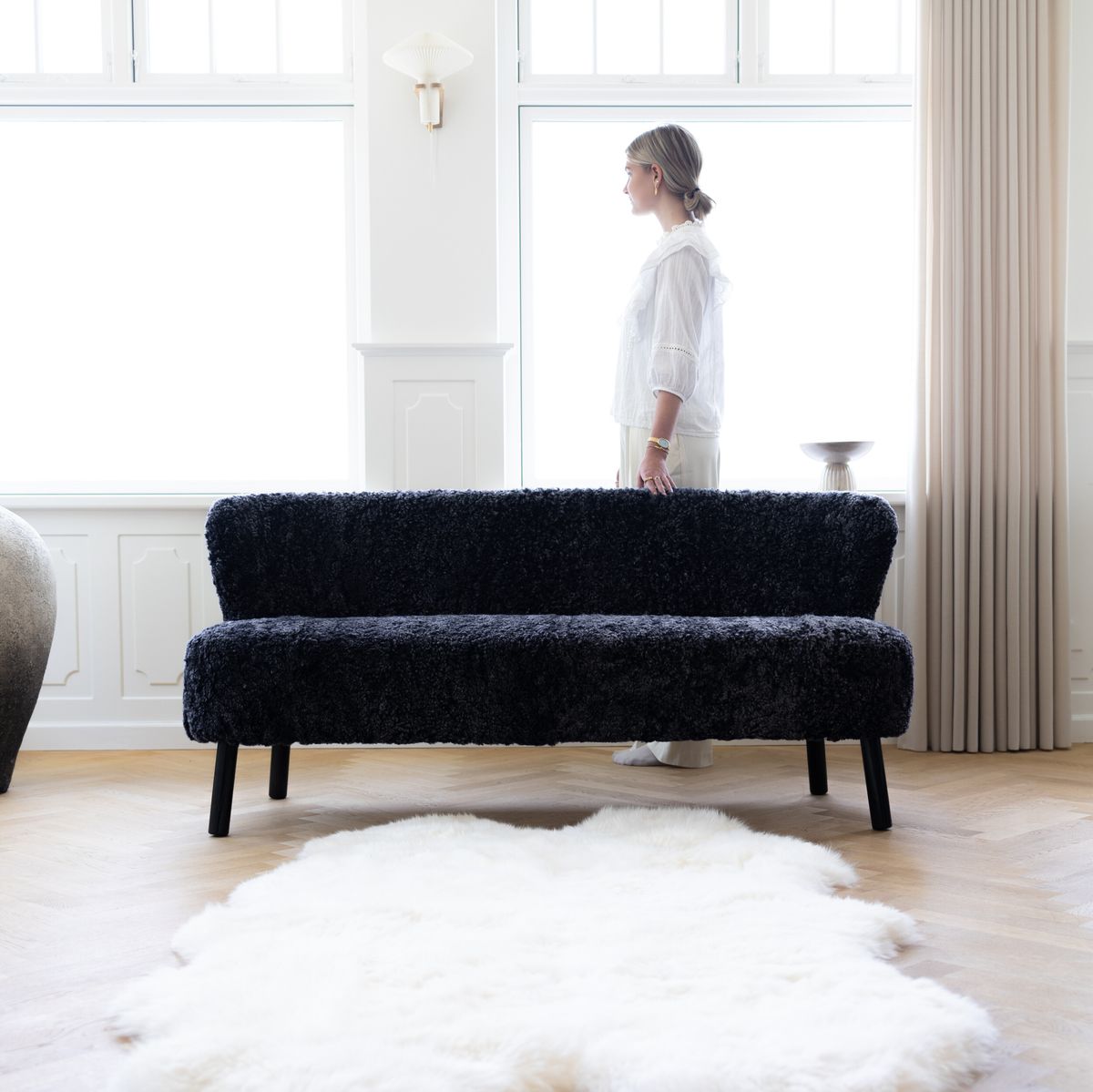 Emanuel 2-personers sofa | Designmøbel Antracitgrå