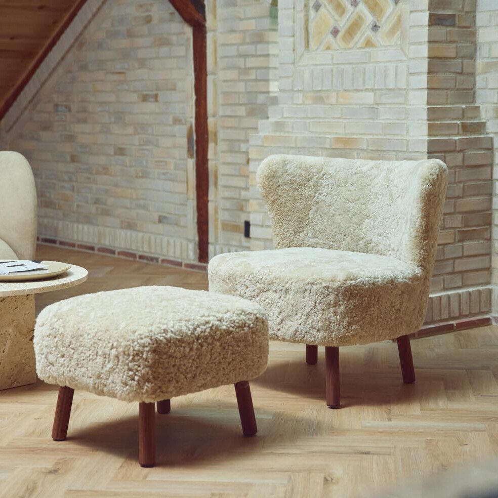 Emil Lounge Chair | Korthåret Antracitgrå