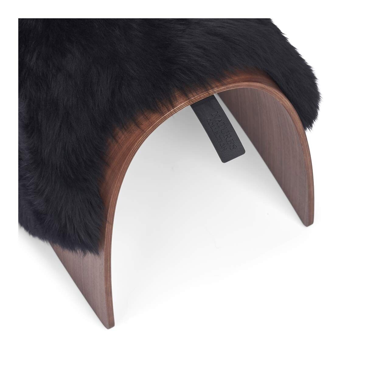 Sheep Stool cover | Langhåret | New Zealand Sort