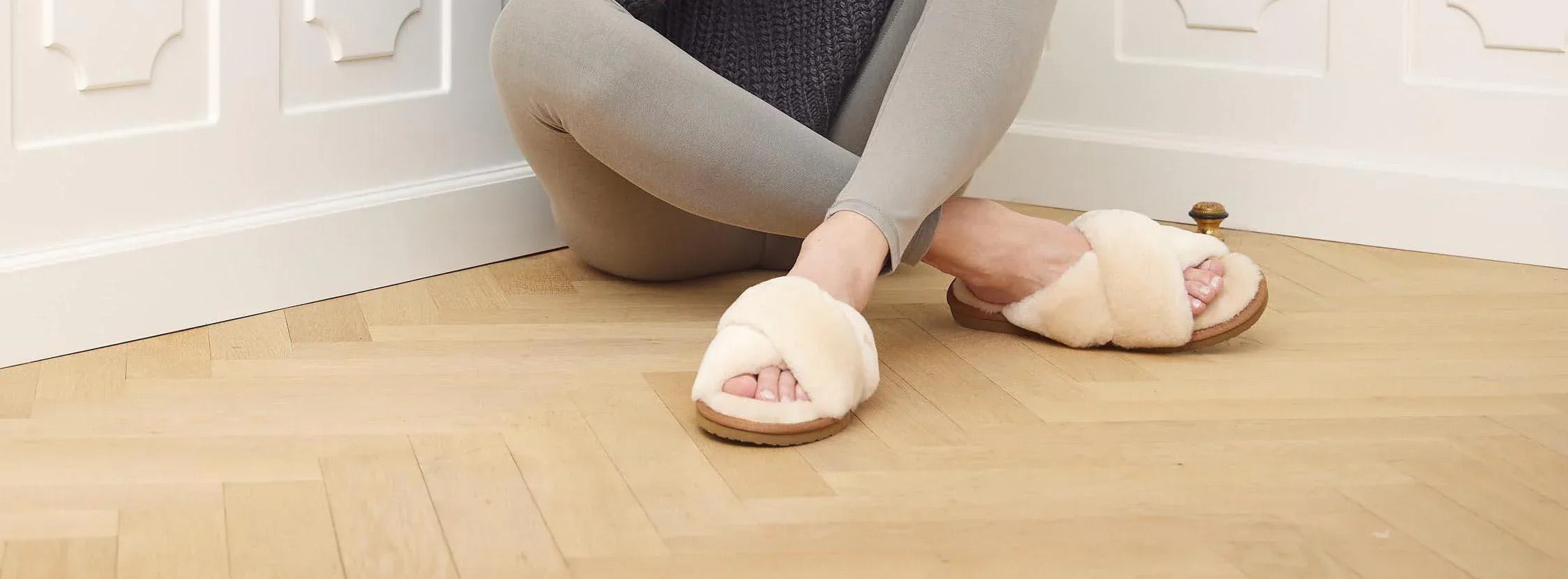 hjemmesko i lammeskind