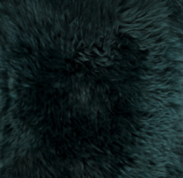 Rund sækkestol | Langhåret | New Zealand | 73x74 cm & 92x93 cm Blågrøn