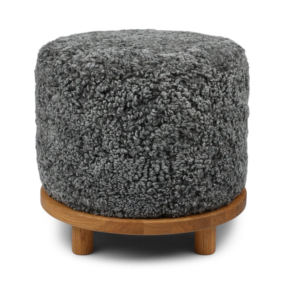 Simon Puf | Korthåret | D46xH42 cm Grafitgrå