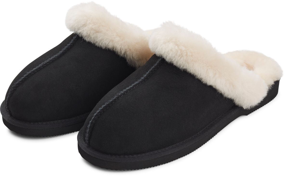 Fluffy krøllet hjemmesko