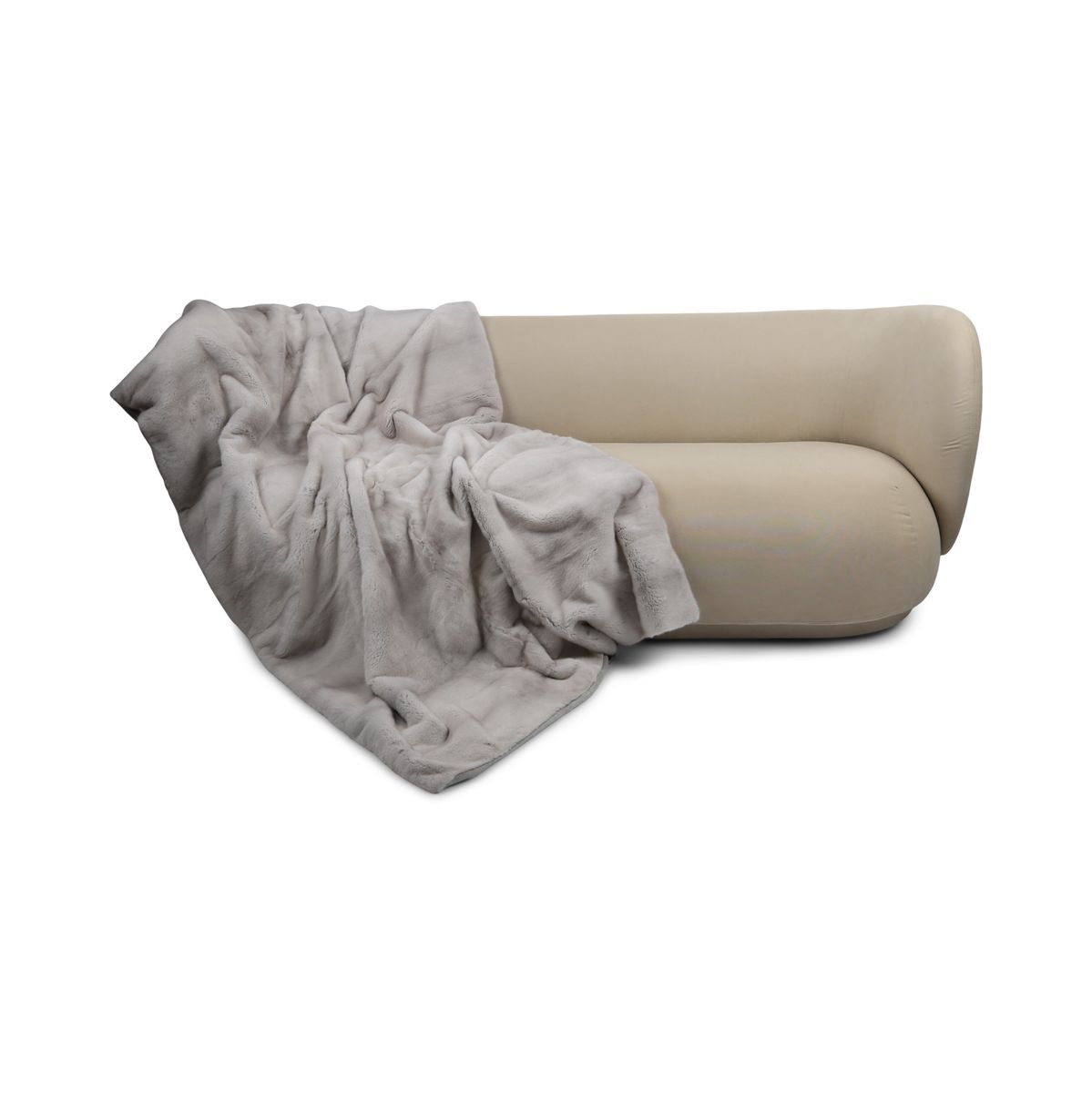 Minkplaid | Bagside af kashmir | Pearl Cross | 190x130 cm