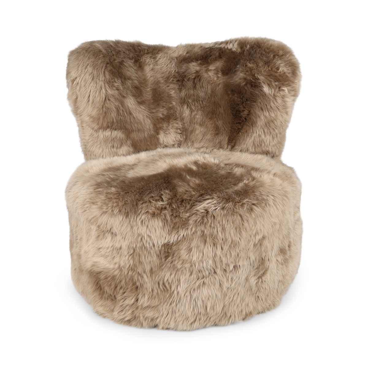 Rund Skandi Loungestol Taupe