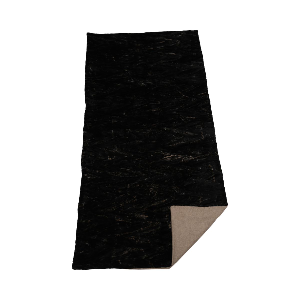 Minkplaid | Bagside af kashmir | Blacky | 105x205 cm