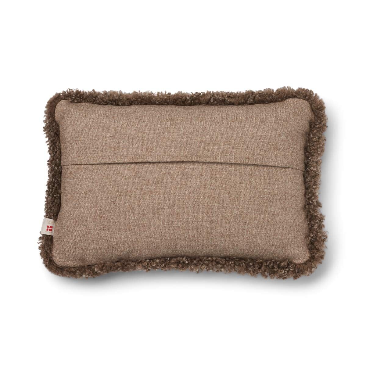 Classic Collection | Uldpude | Korthåret | Dobbeltsidet | 52x52 cm | 34x52 cm Beige/Taupe