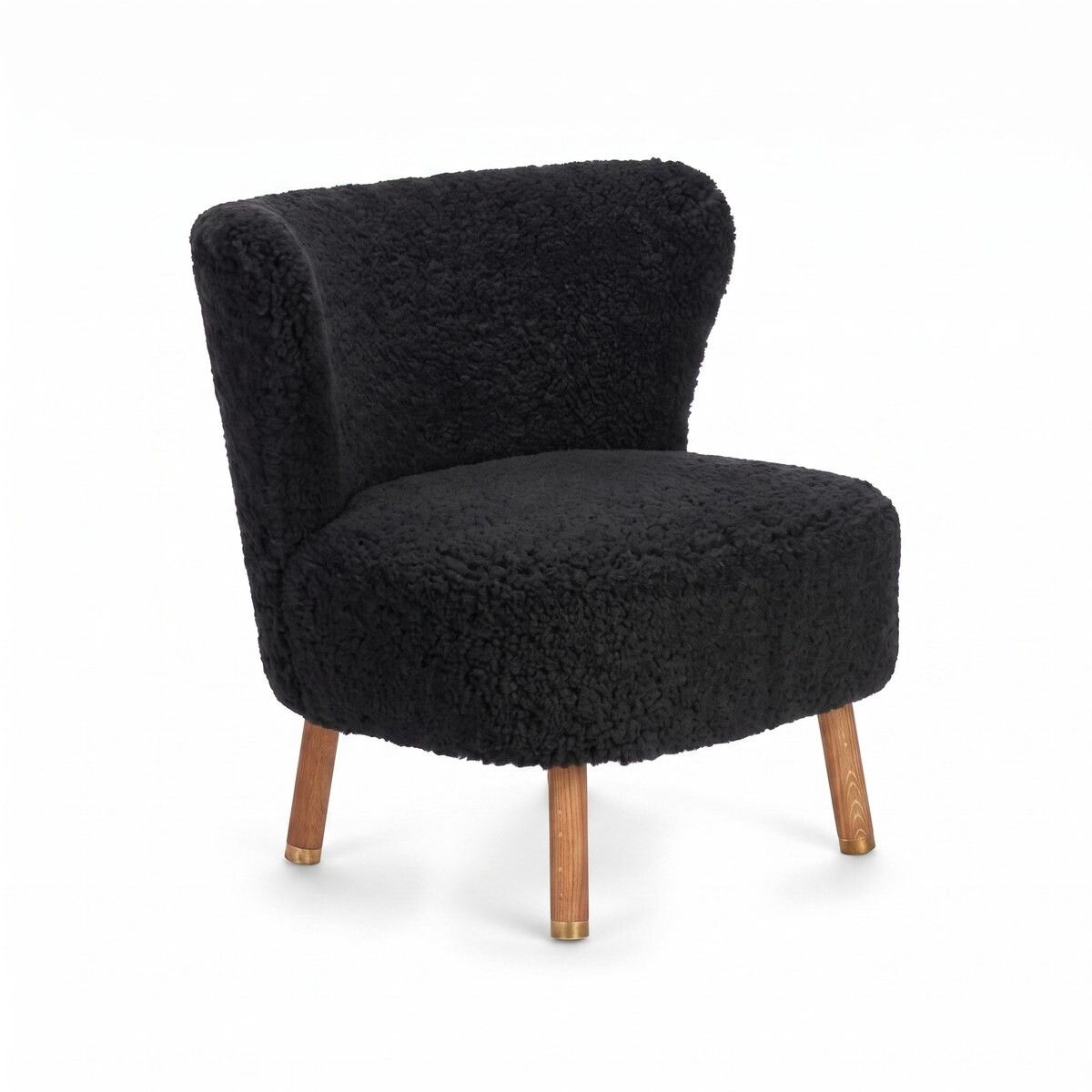 Emil Lounge Chair | Korthåret Sort