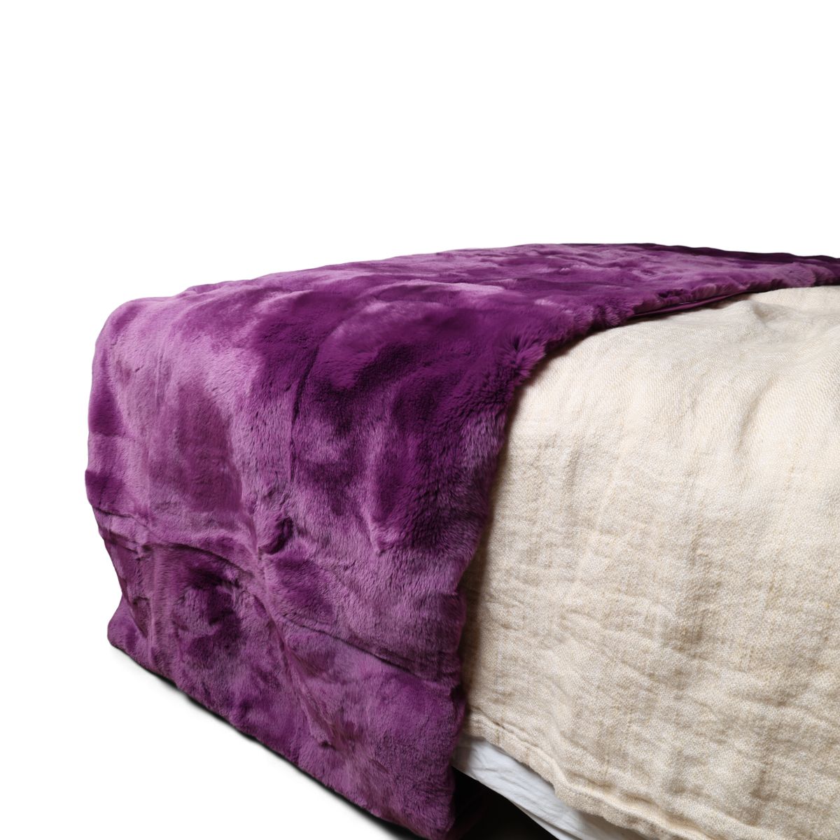 Premium sengeløber | Rex kanin | 238x55 cm Lilla