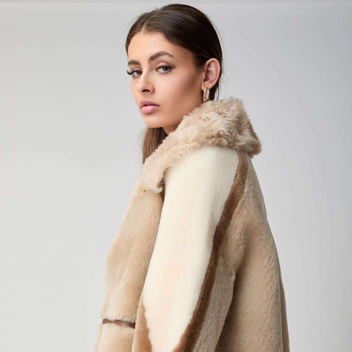 Anika jakke Beige / Brun