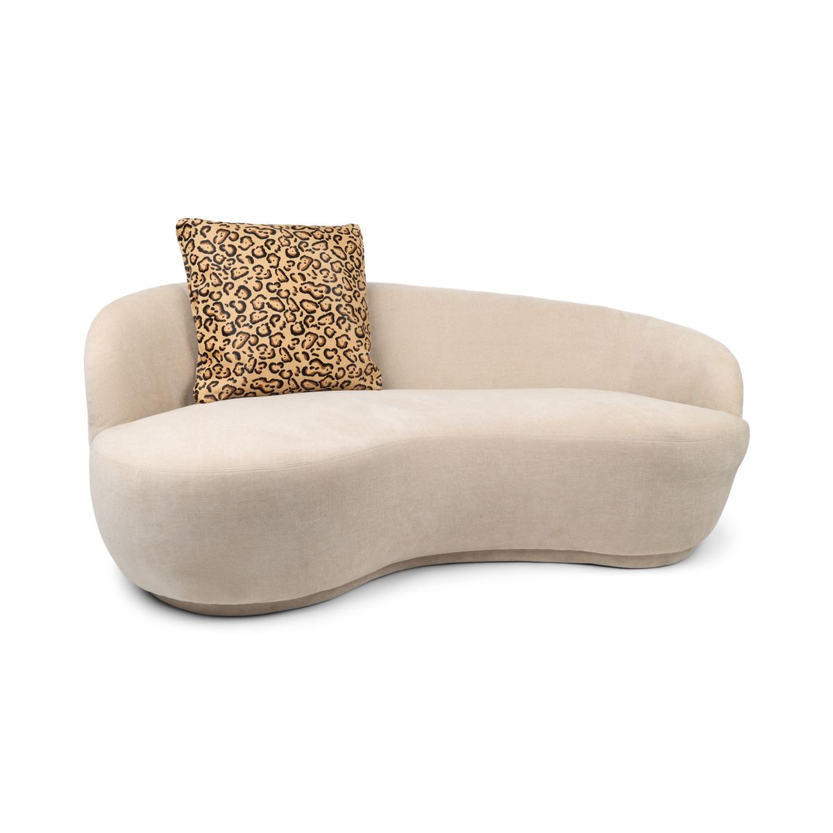 Premium Koskindspude | Dobbeltsidet Sand/Brun Leopardprint