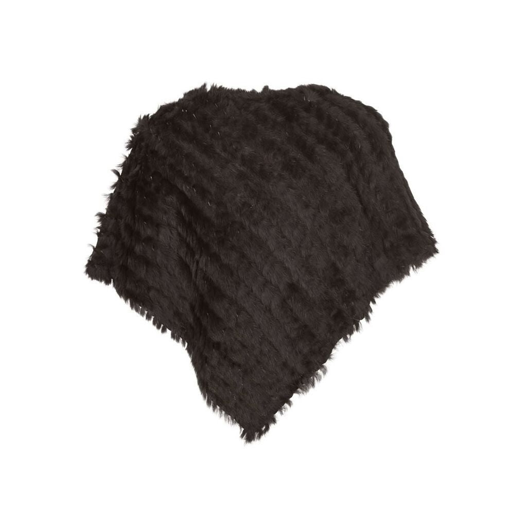 Molly poncho Mørkebrun