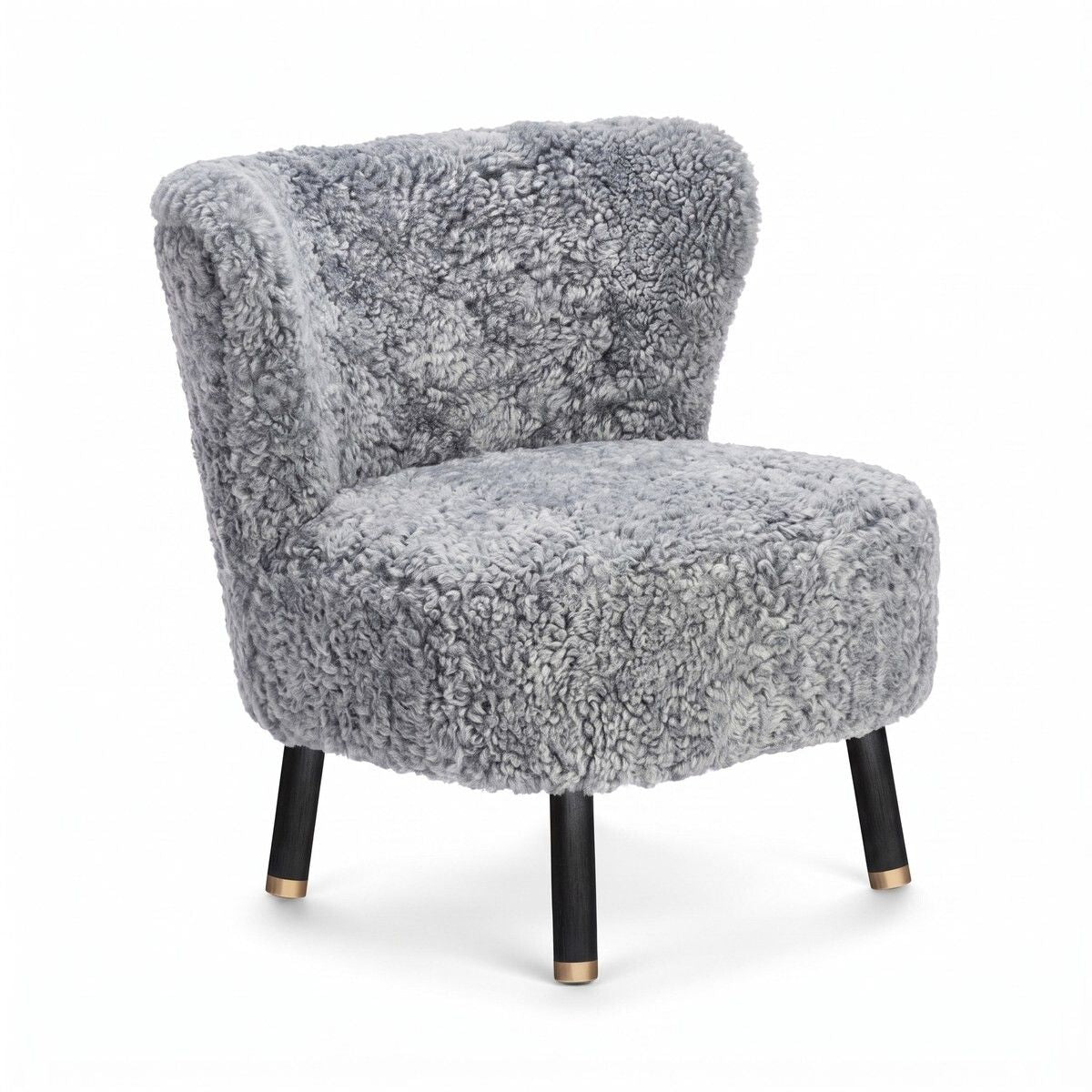 Emil Lounge Chair | Korthåret Lysegrå
