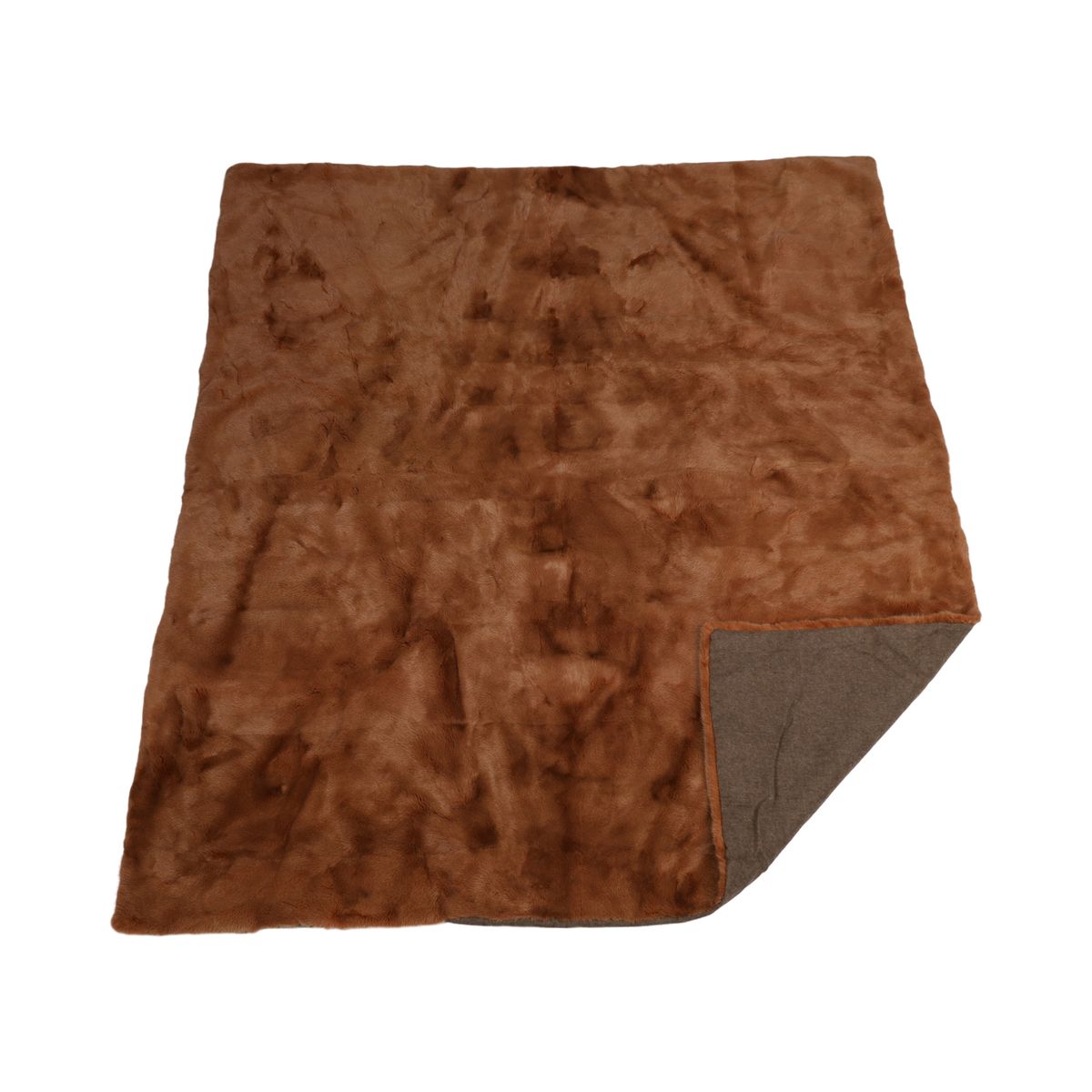 Minkplaid | Bagside af kashmir | Camel | 140x160 cm