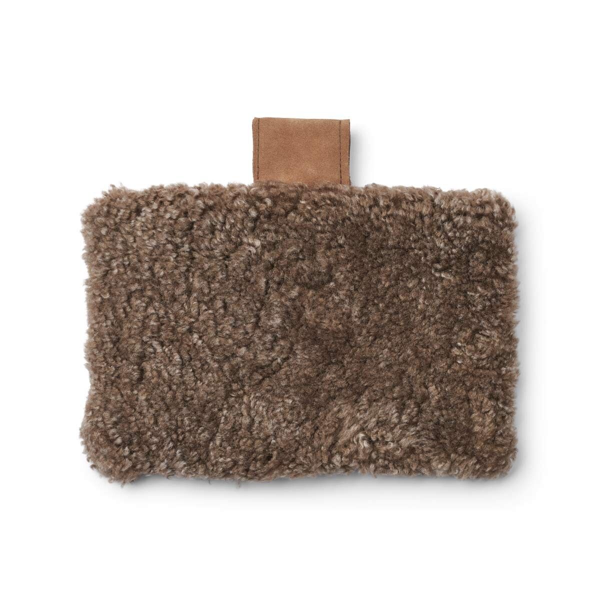 Nakkestøtte | Lammeskind | Korthåret | 30x20 cm Taupe