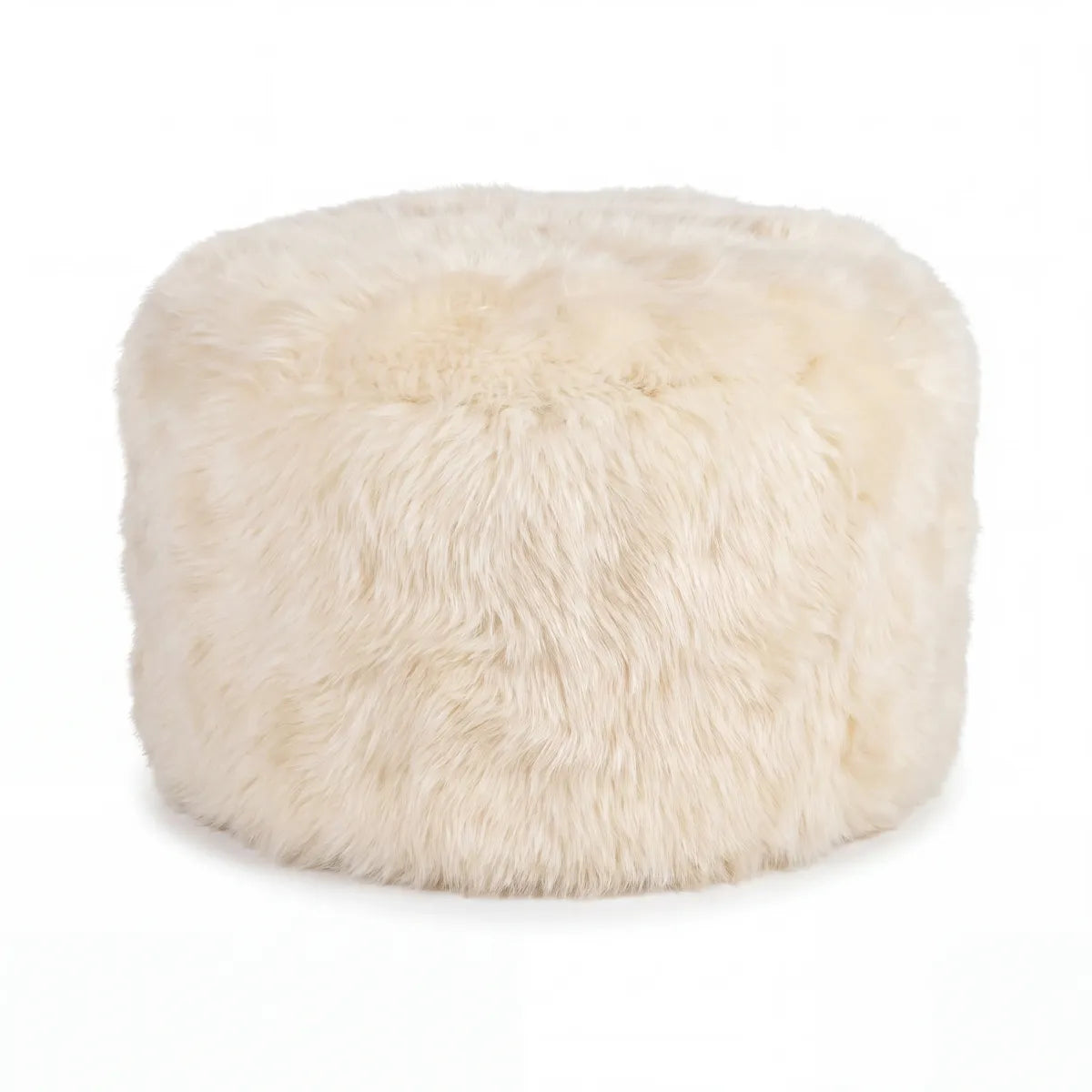 Skandi Footrest | Langhåret Lammeskind | New Zealand Beige