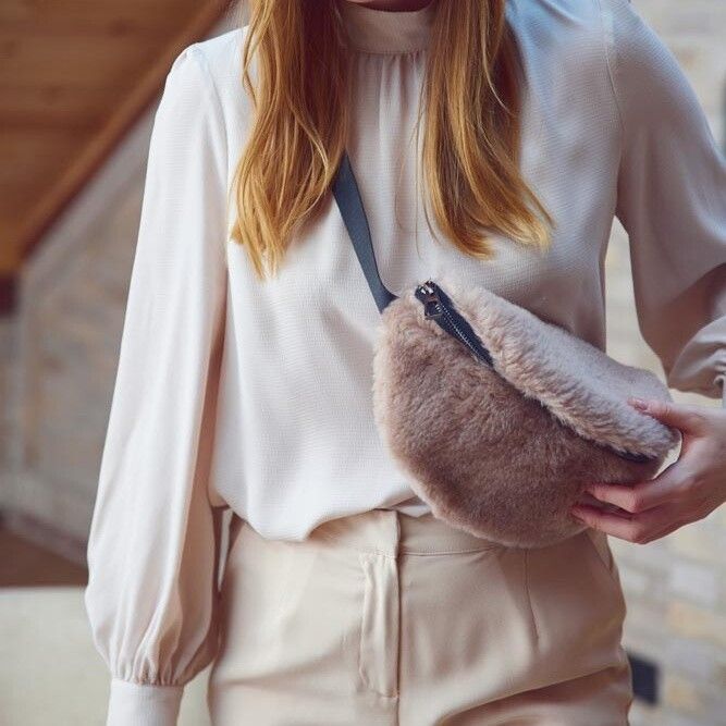 Saki Bæltetaske Beige