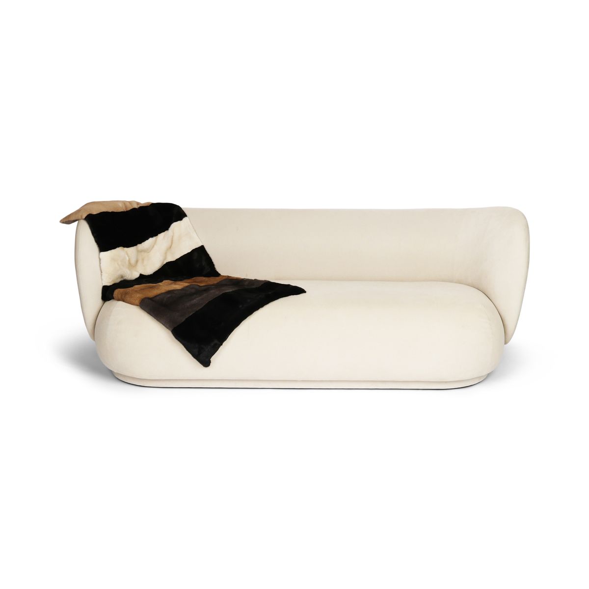 Mink Plaid | Kasmirbagside | Multifarvet | 62x130 cm