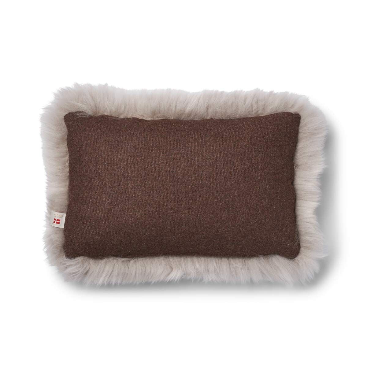 Classic Collection | Uldpude | Langhåret | 52x52 cm | 34x52 cm Brun/Dove