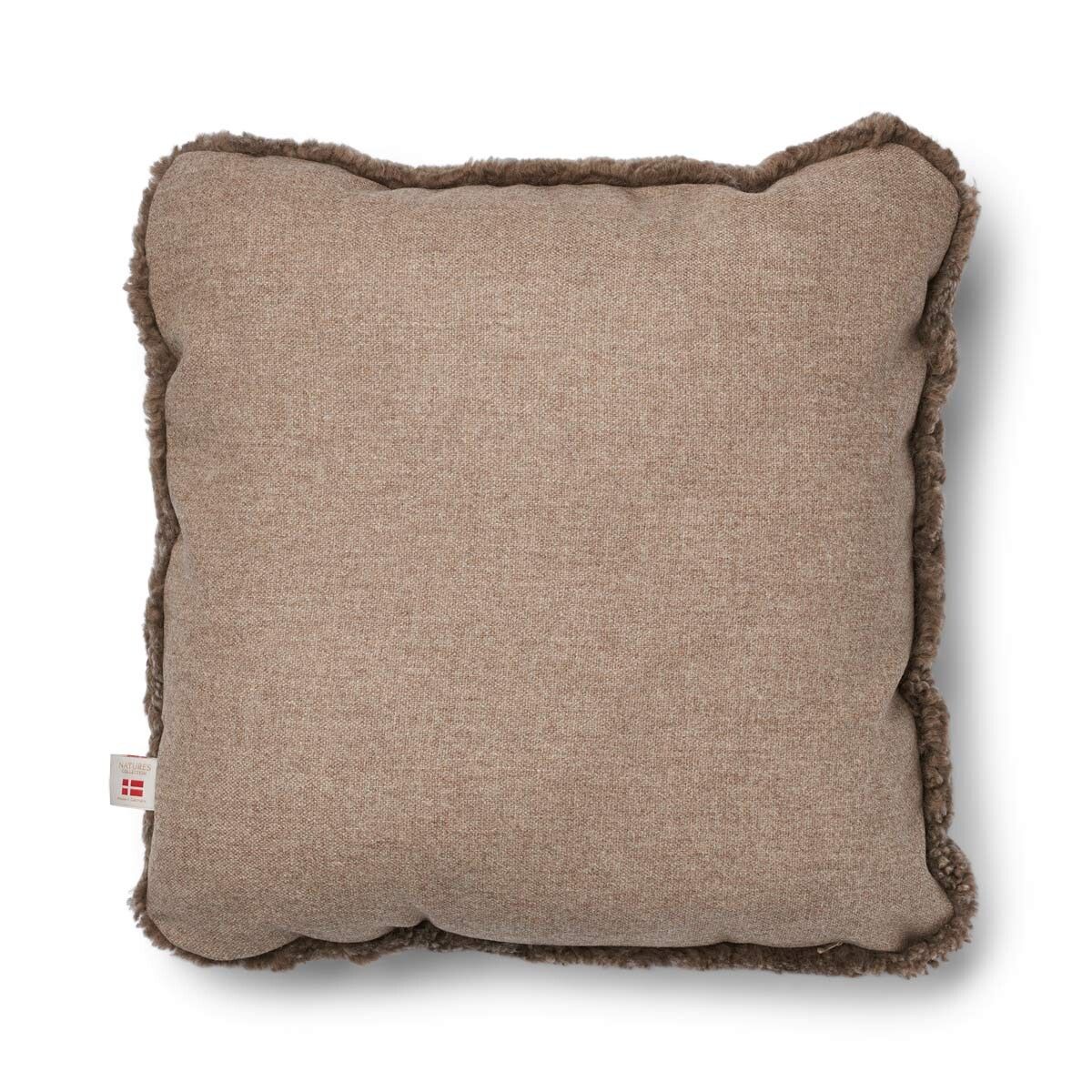 Classic Collection | Pude | Korthåret | 52x52 cm Beige/Taupe