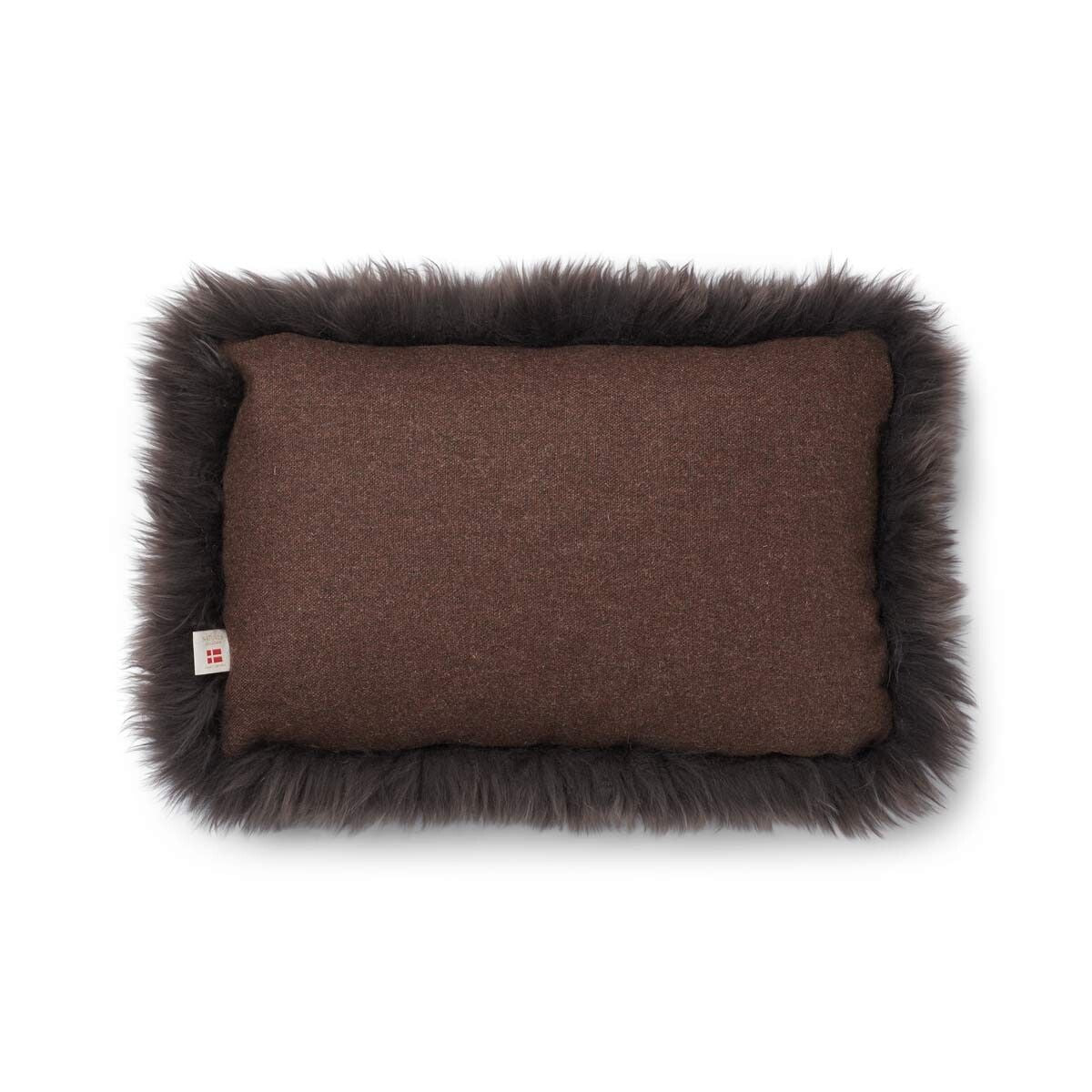 Classic Collection | Uldpude | Langhåret | 52x52 cm | 34x52 cm Brun/Valnød