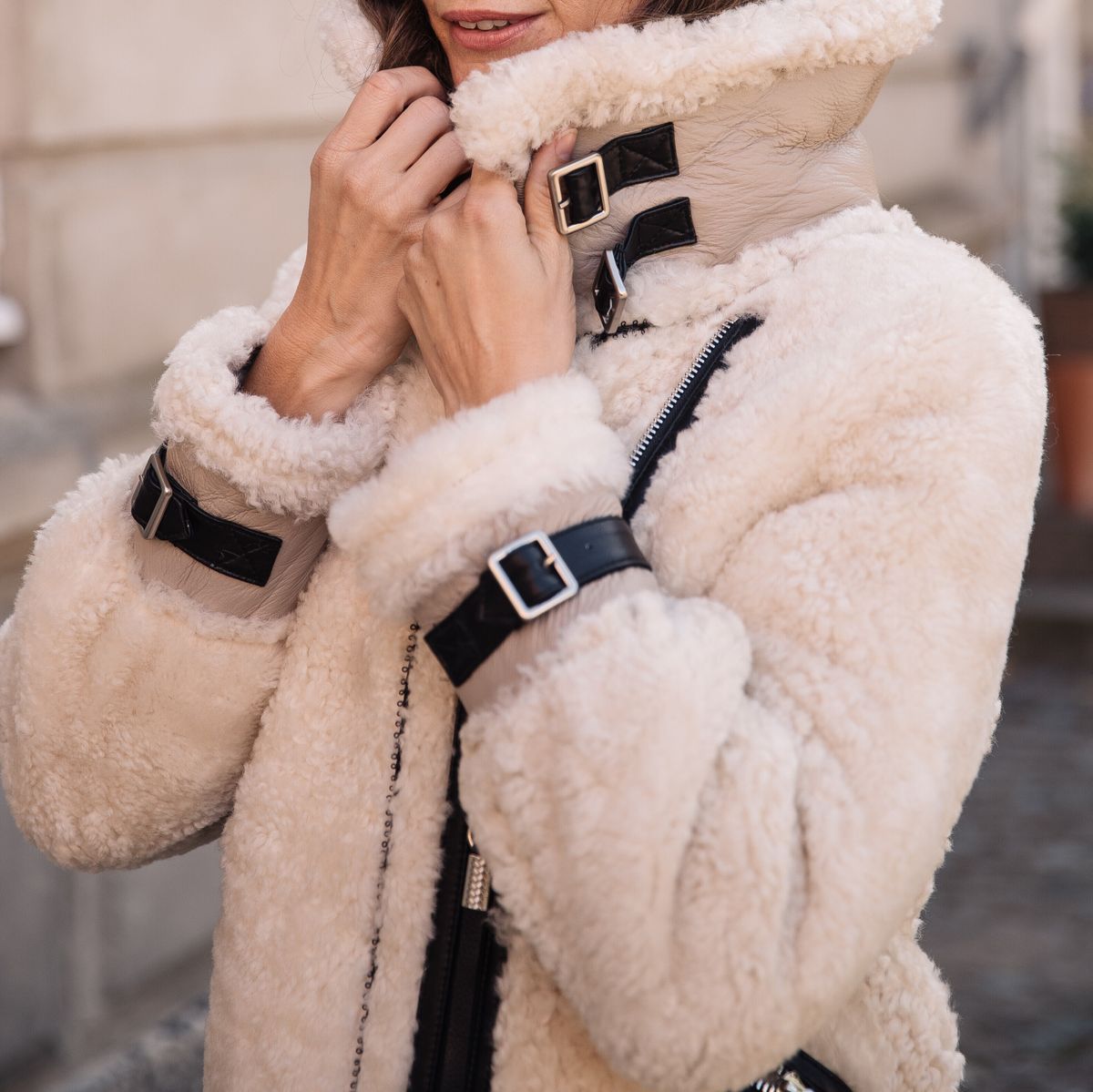 Nicki-jakke Blågrå