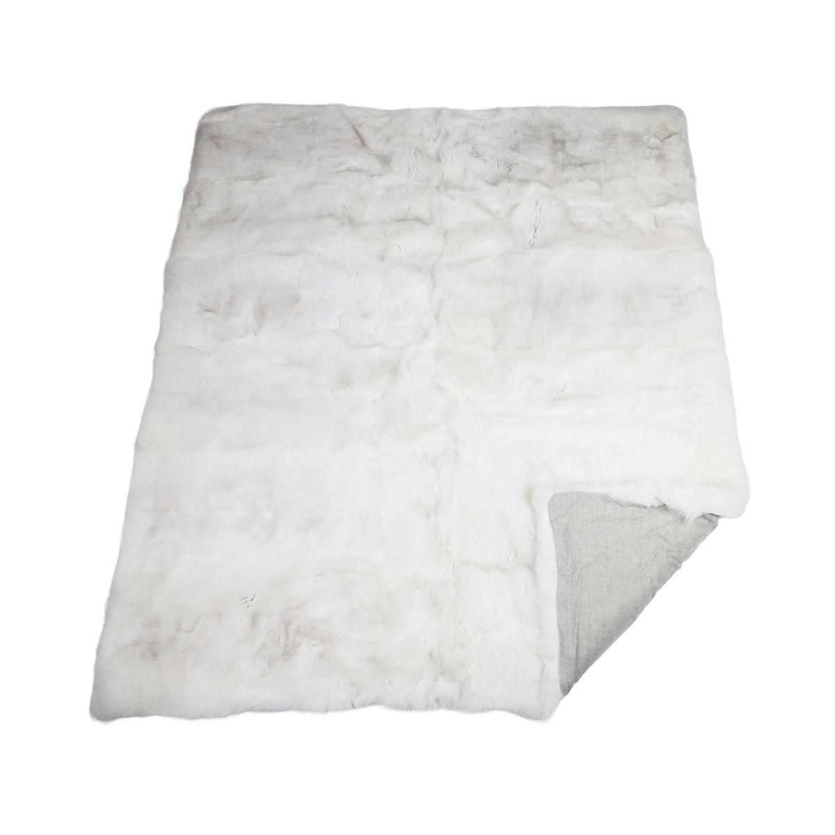 Premium ræveplaid | Bagside af kashmir | Shadow | 200x220 cm