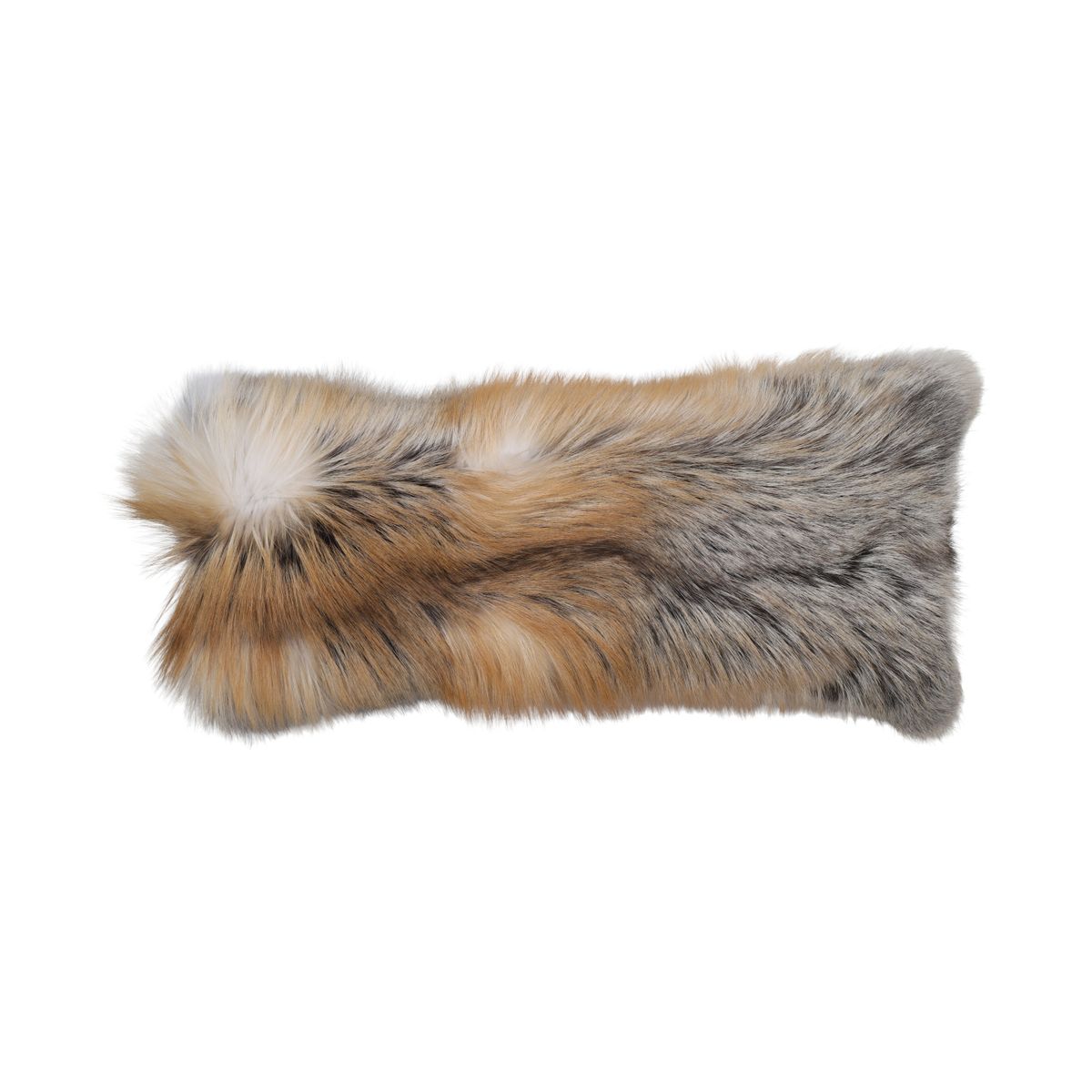 Premium rævepude | Kashmirbagside | Norge | Golden Island Fox | 26x56 cm