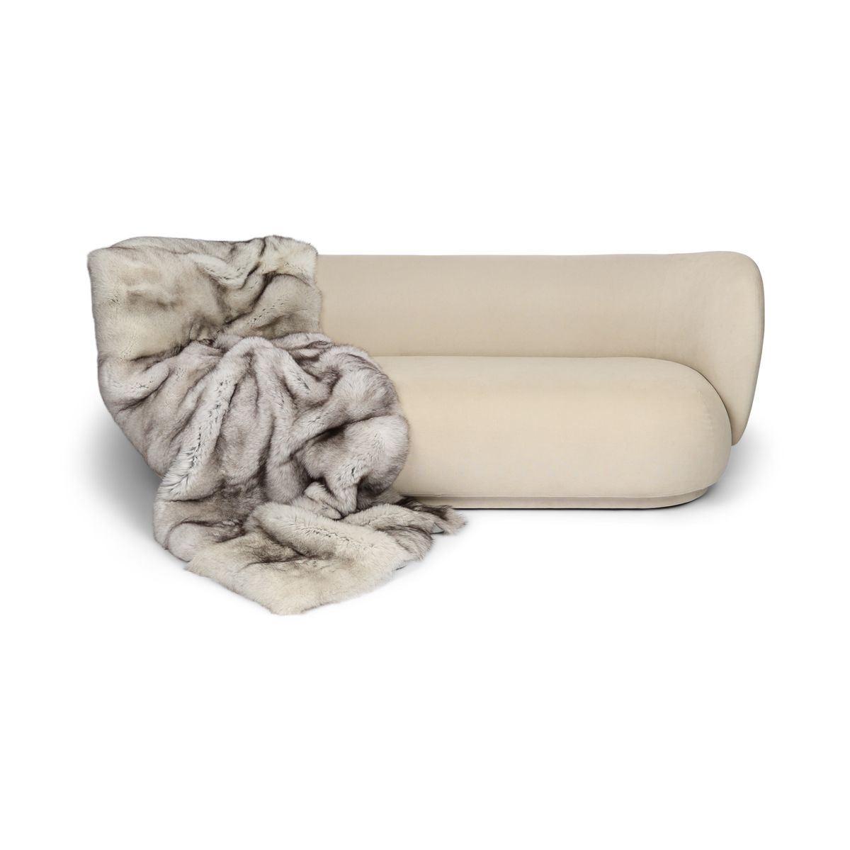 Premium ræveplaid | Cashmerebagside | Blue Fox | 220x85 cm